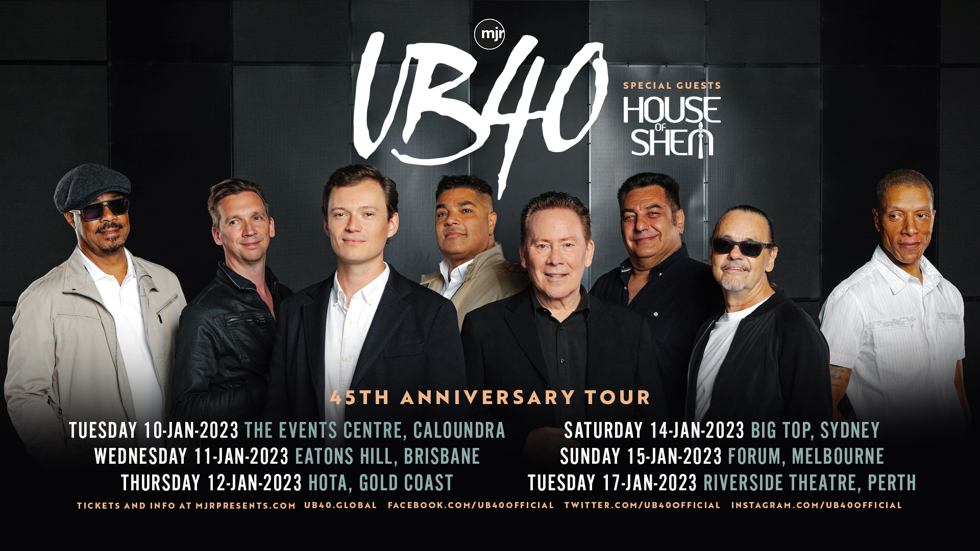 UB40 45th ANNIVERSARY TOUR PCEC Perth Convention And Exhibition