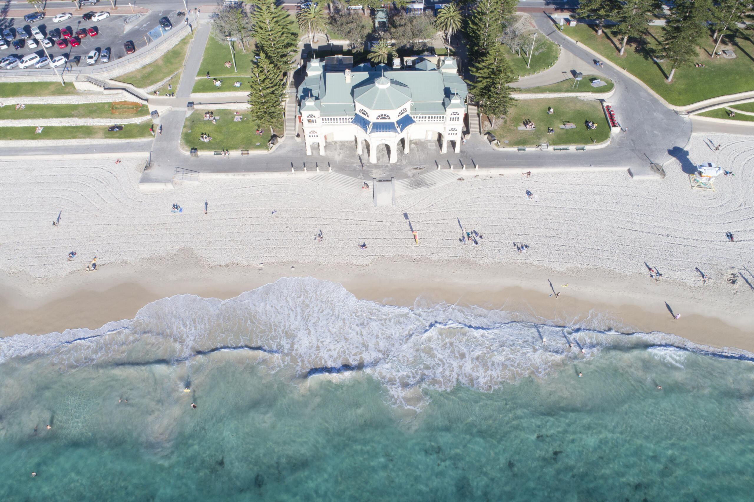 Aerial view of Cottesloe Beach