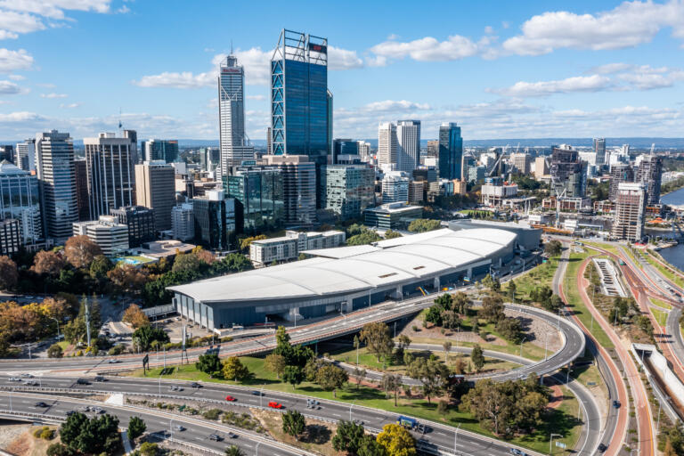 PCEC Aerial with Freeway